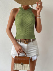 Solid Crew Neck Tank Tops Casual Summer Tank Top Women's Clothing