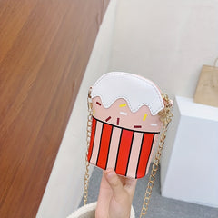 Kids Creative Cake Crossbody Bag Girls Coin Purse
