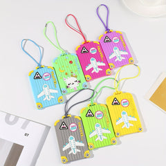 Stylish Print Silicone Tag Portable Reusable Luggage Tag Travel