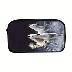 3D Horse Pencil Bag Student Stationery Men Women Office Storage
