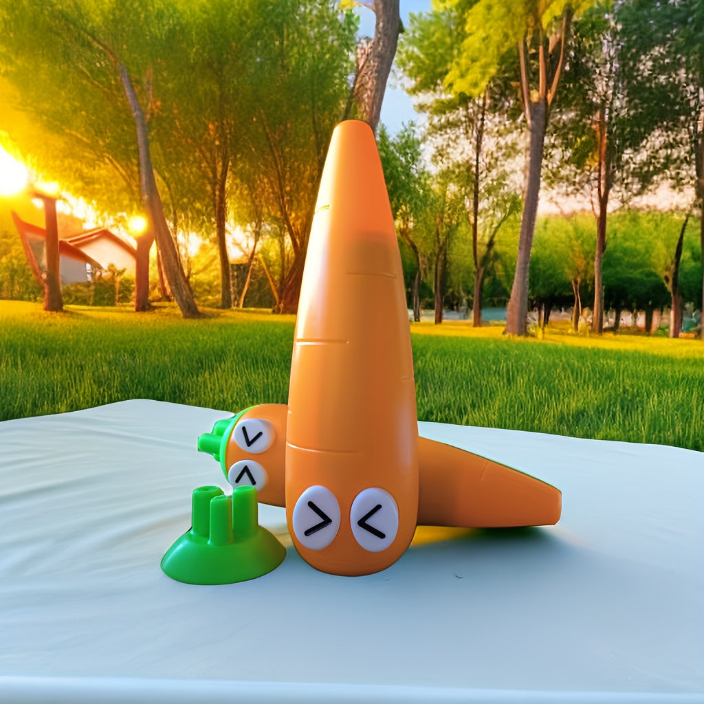 1pc 3D Carrot Telescopic Sword Creative Telescopic Carrot Toy