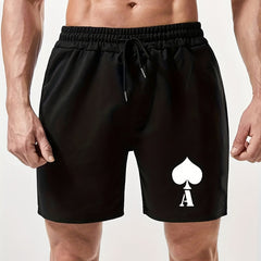 Ace Of Spades Print Men's Comfy Shorts