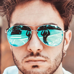 Men's Aviator Sunglasses Windproof Eye Protection Glasses UV Protection