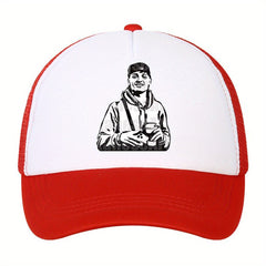 Outdoor Baseball Cap Men's Casual Mesh High Peaked Dad Trucker Hat