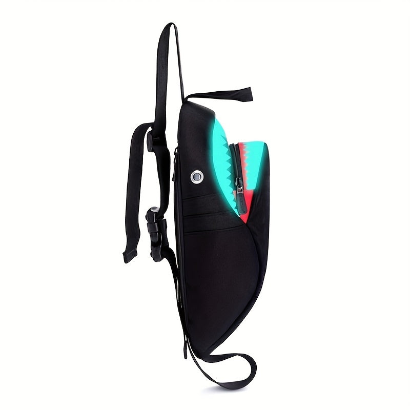 Shark Reflective Fanny Pack Waterproof Waist Bag With USB Charging Port