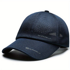 Men's Summer Sunscreen Baseball Cap Outdoor Fishing Breathable Mesh Peaked Cap