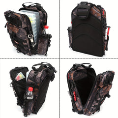 Yvleen Fishing Backpack Water Resistant Tackle Bag with Large Capacity