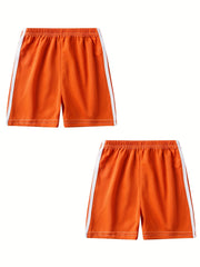 Girls Active Shorts Running Shorts With Side Taping