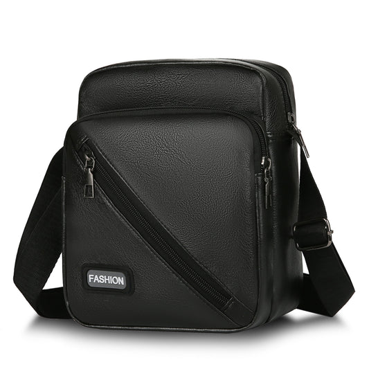 Men's PU Leather Bag Shoulder Bag Business Casual Large Capacity Messenger Bag