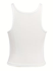Solid Chain Linked Sleeveless Top Women's Lingerie