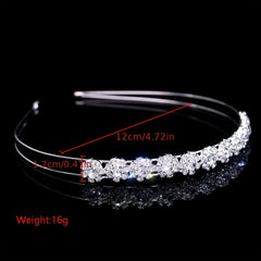 Rhinestone Headband Queen Crown Tiara Head Jewelry Bridal Wedding Hair Accessory