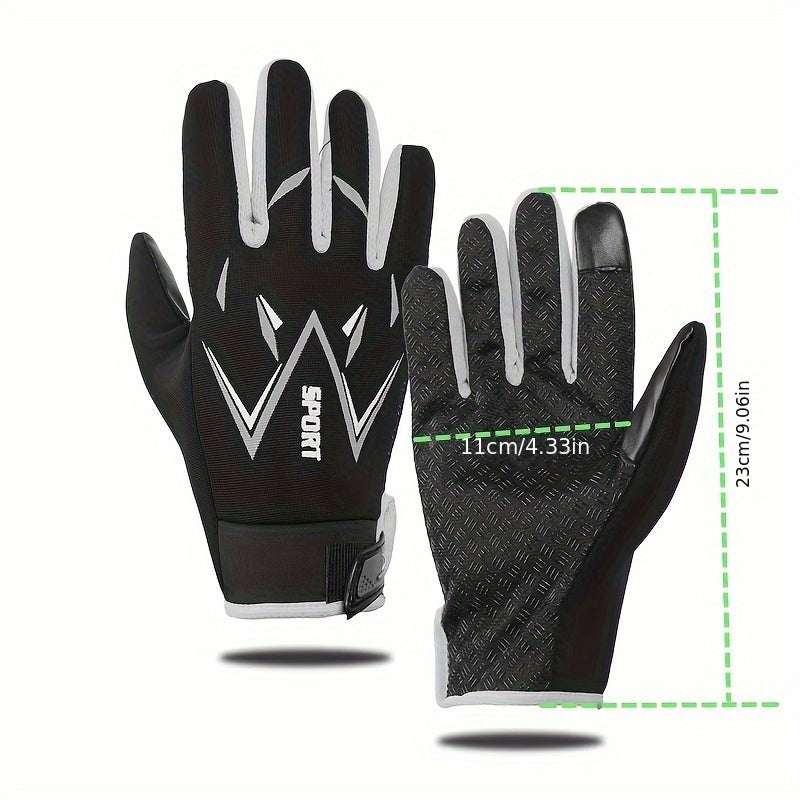 Outdoor Cycling Sports Gloves Touch Screen Full Finger Warm Gloves