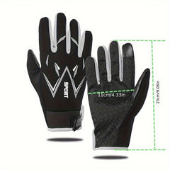Outdoor Cycling Sports Gloves Touch Screen Full Finger Warm Gloves