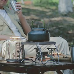 Portable Foldable Kettle Bracket Stainless Steel Stove Bracket
