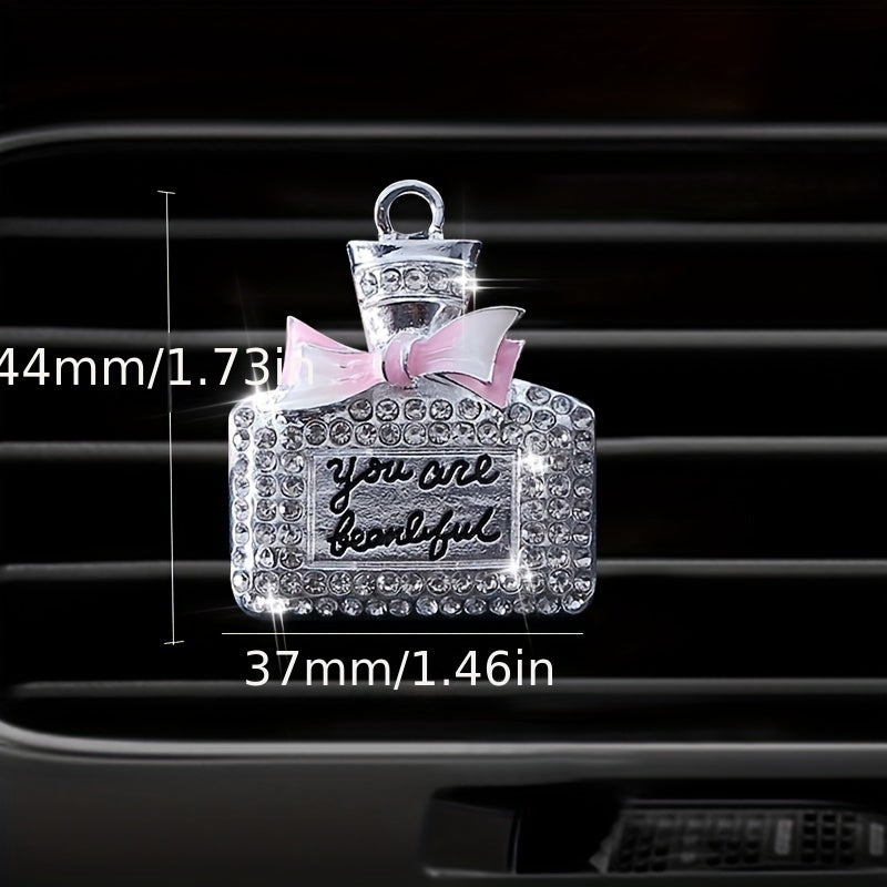 Diamond Mounted Car Air Freshener Clip Decoration