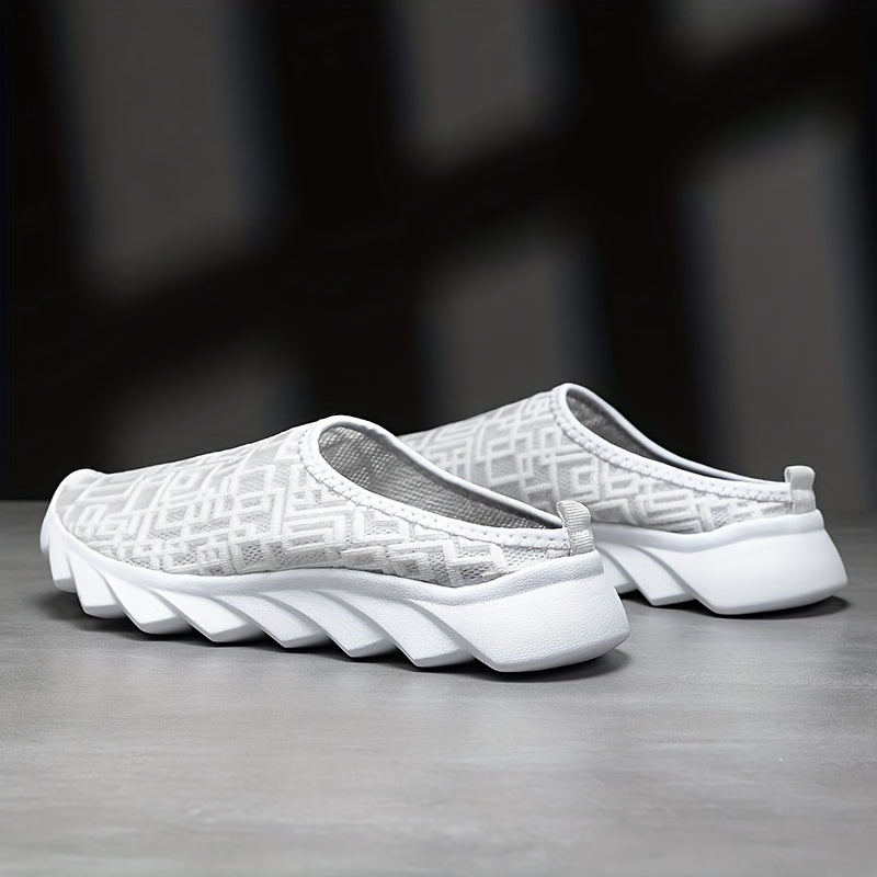 Women's Breathable Mesh Mule Sneakers Slip On Outdoor Shoes
