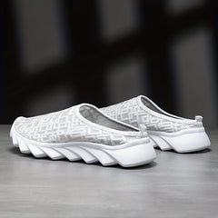 Women's Breathable Mesh Mule Sneakers Slip On Outdoor Shoes