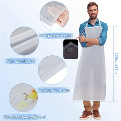 Waterproof PVC Apron Adult Pocket Apron Kitchen Supplies