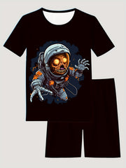 Boys Game Console Pajama Set Short Sleeve Top & Shorts