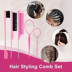 Hair Accessories Set: 2000 Elastic Bands, 4 Cutters, 4 Clips, 5 Stylin