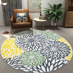 Non Slip Area Rug Floral Rustic Door Mat Washable, Low Pile Carpet
