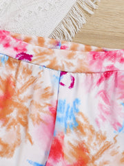Toddler Girls Tie Dye Athletic Leggings Slim Yoga Pants