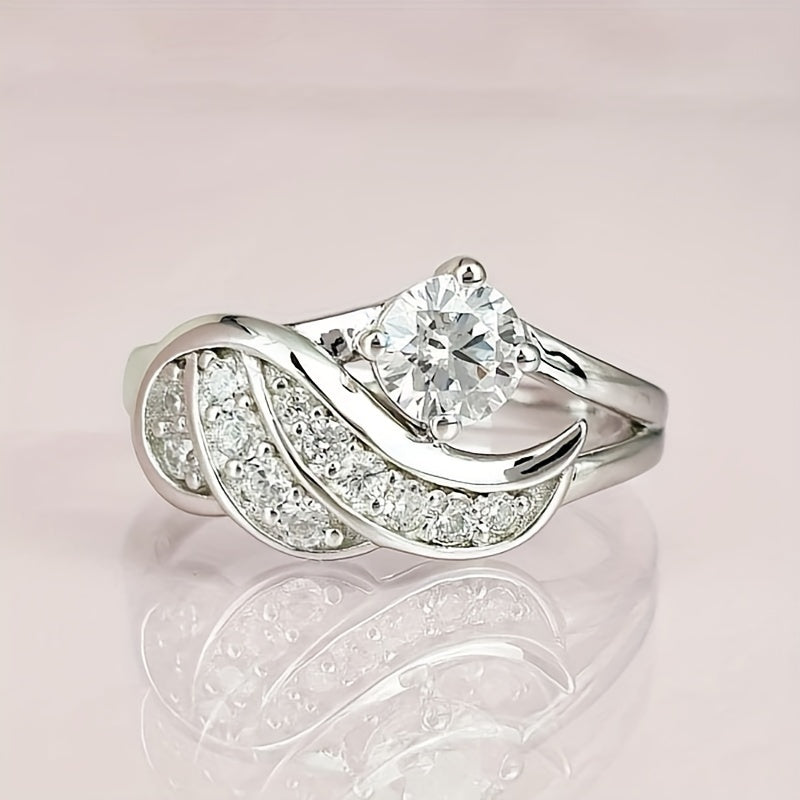 Zircon Angel Wing Ring Men & Women Jewelry