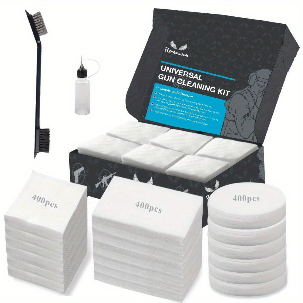 Gun Cleaning Kit 20ml - Patches, Brush, Oiler