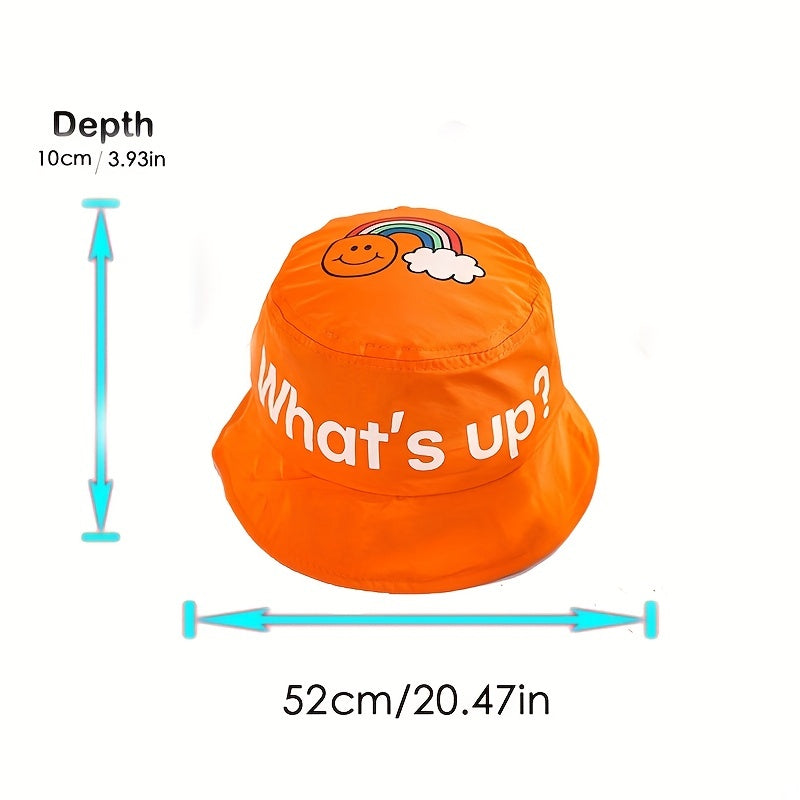 Kids What's Up Fisherman's Hat Quick Dry Sunscreen Bucket Cap