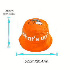 Kids What's Up Fisherman's Hat Quick Dry Sunscreen Bucket Cap