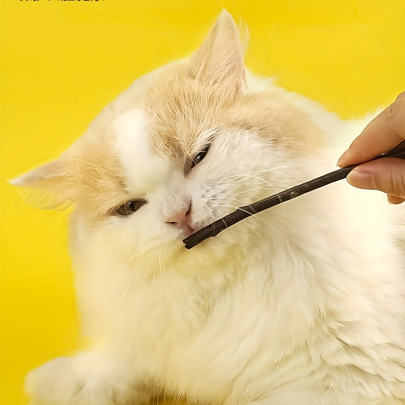 10pcs Catnip Silvervine Sticks Chew Toy for Cats Teeth Cleaning Anxiety Relief