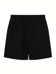 Men's Cross Print Casual Shorts Elastic Waist Gym Pants