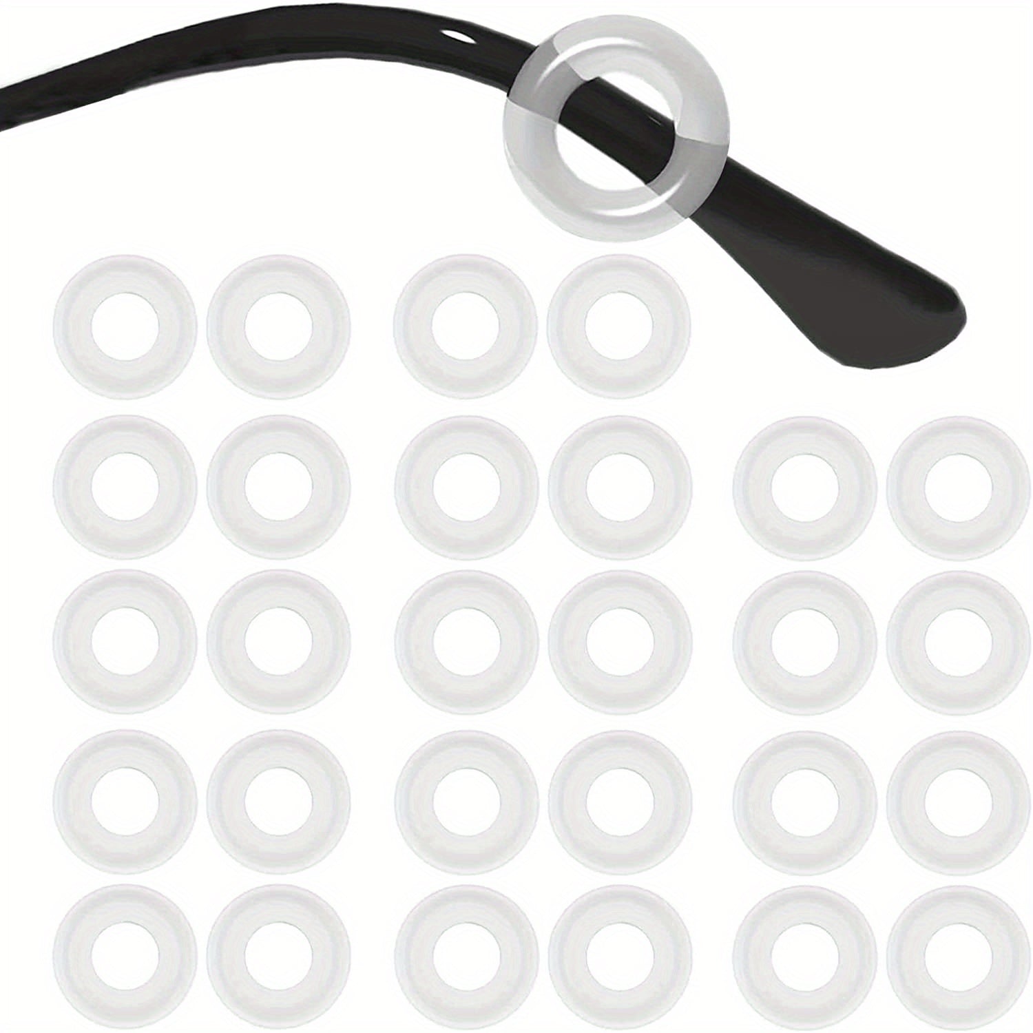 Silicone Glasses Ear Grip Strap Holder Anti Slip for Eyewear - Clear
