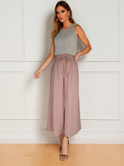 Drawstring Wide Leg Pants High Waist Summer Pants