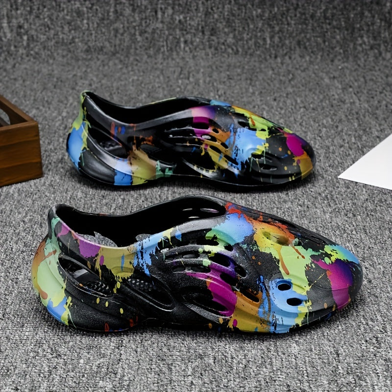 Men's Tie Dye Slip On Clog Sandals Assorted Colors
