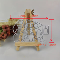 Christmas Metal Cutting Dies And Stamps For Scrapbooking Craft Supplies