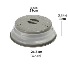 Collapsible Microwave Splatter Cover Silicone Fresh-keeping Cover 10.43x3.15