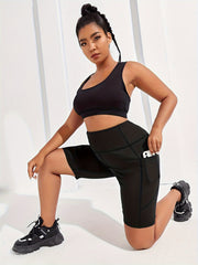 High Rise Stretchy Fitness Shorts
