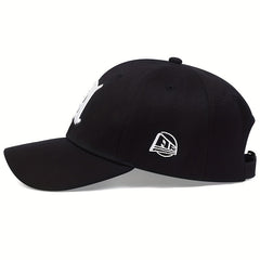 Unisex Breathable Baseball Cap With Letter A Embroidery