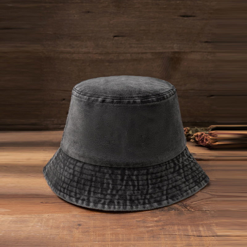 Distressed Bucket Hat Candy Denim Fisherman Cap