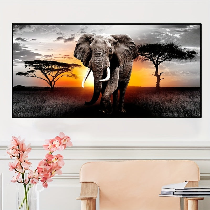 Sunset Elephant DIY Diamond Painting Kit