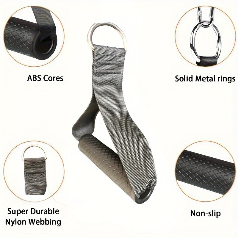 2pcs Pulling Rope Handles with 2pcs Buckles for Resistance Band