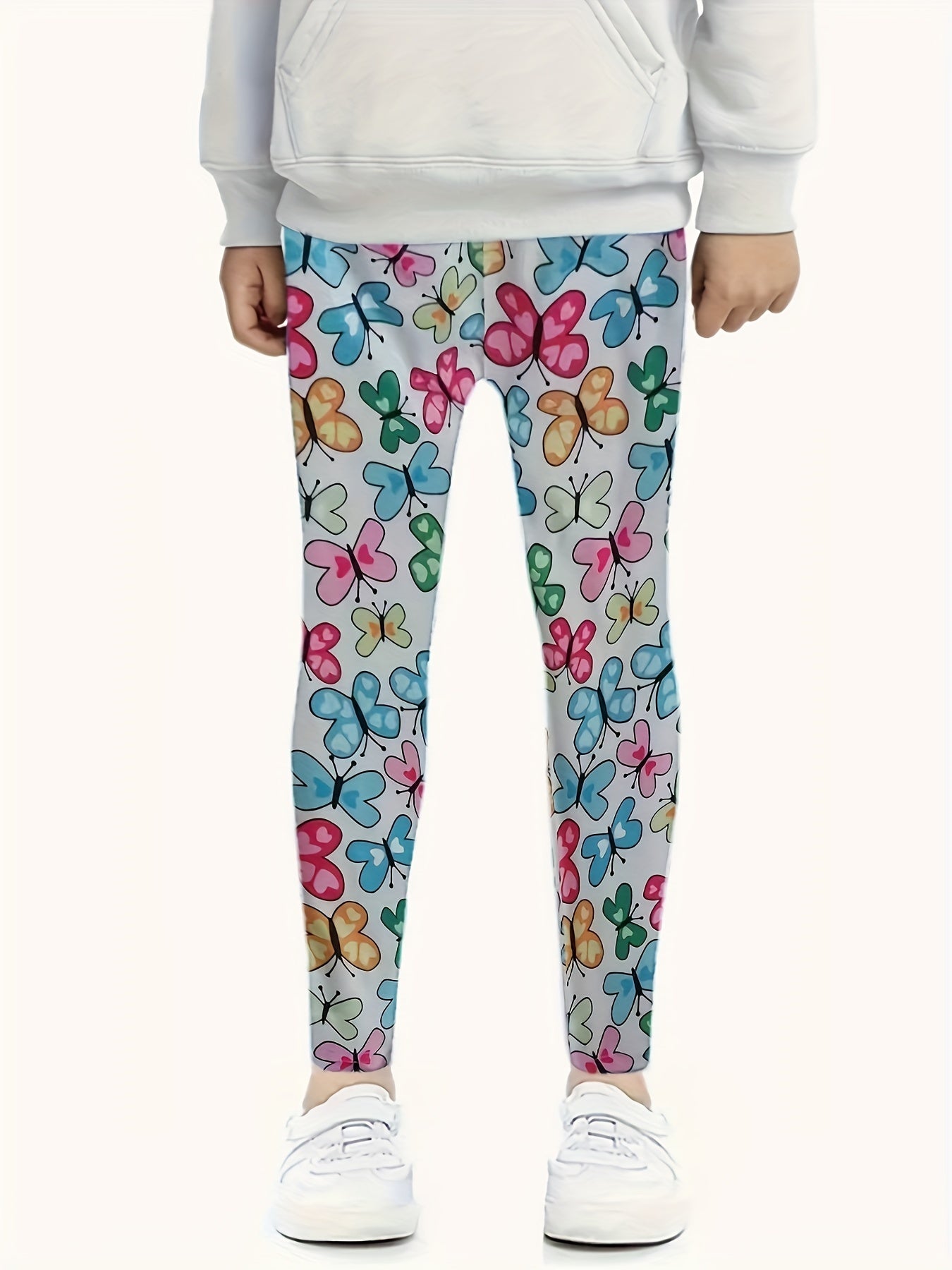 Butterfly Graphic Leggings Girls All Seasons Gift