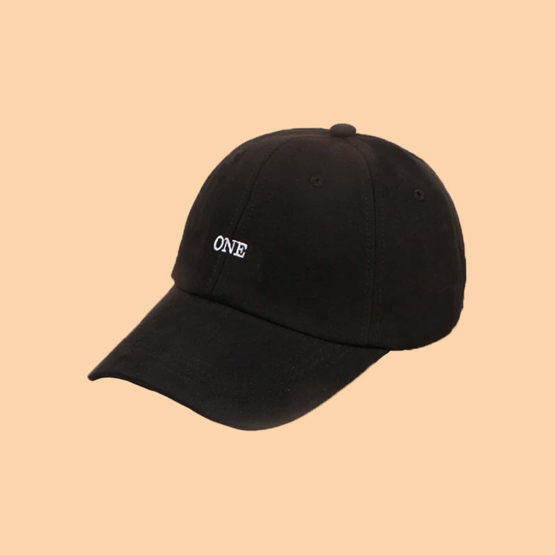 Men Adjustable Embroidery ONE Baseball Cap