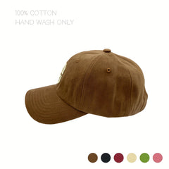 Breathable Cap with Embroidered Letter C for Outdoor Activities