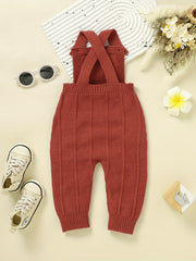 Baby Knit Suspender Romper Overalls