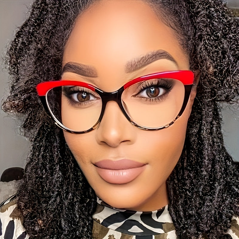 Anti Blue Light Cat Eye Glasses Metal TR90 Frame
