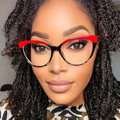 Anti Blue Light Cat Eye Glasses Metal TR90 Frame