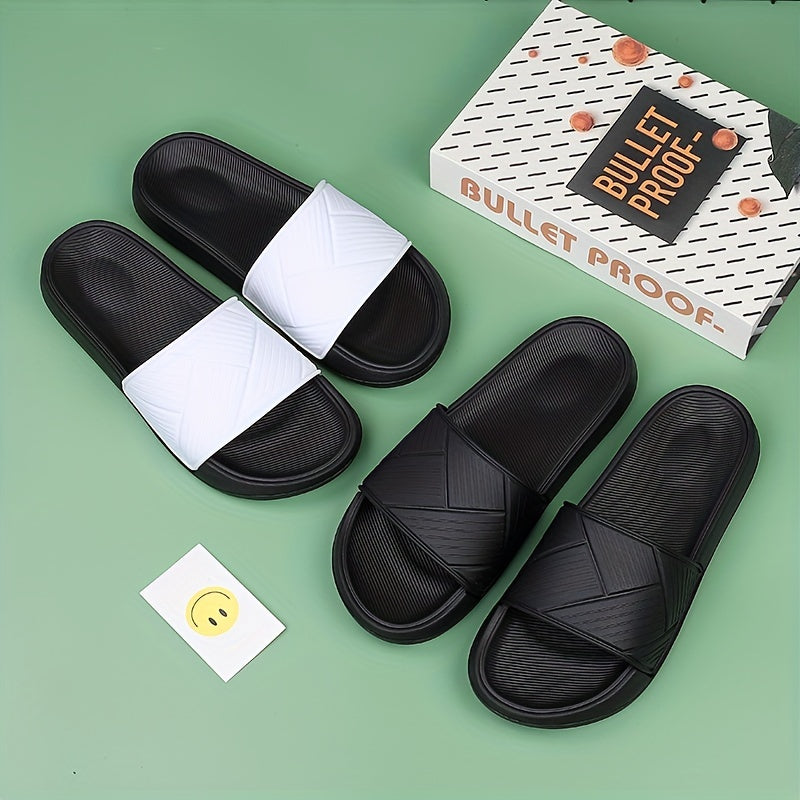 Men's Lightweight Non Slip Slides Open Toe Shoes