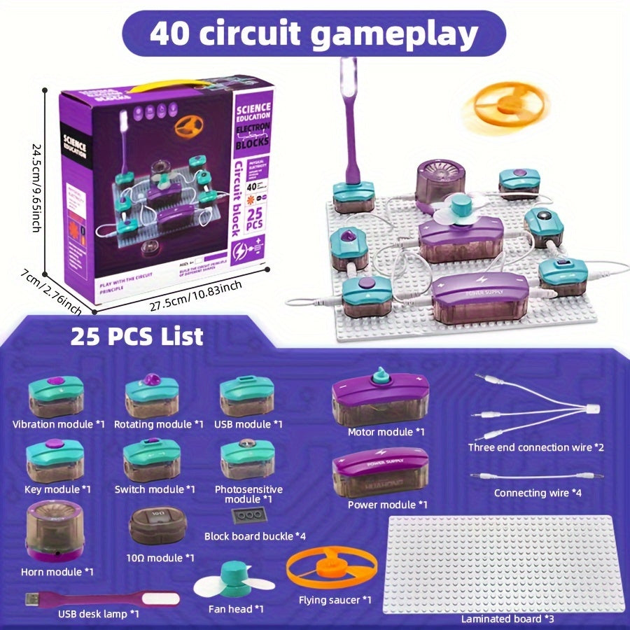Children's Circuit Experiment Game Electronic Exploration Kit